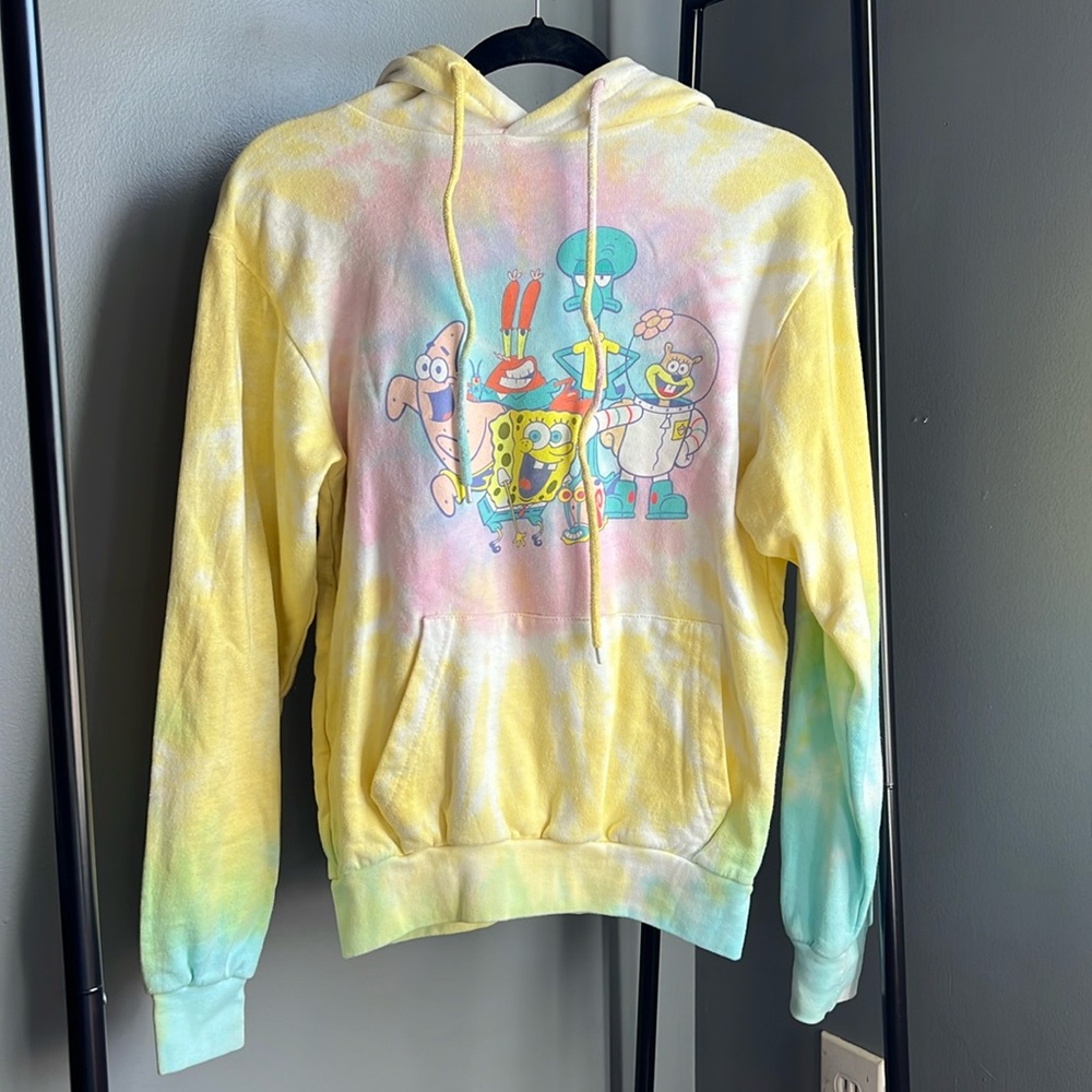 Sponge Bob tie dye hoodie size xs